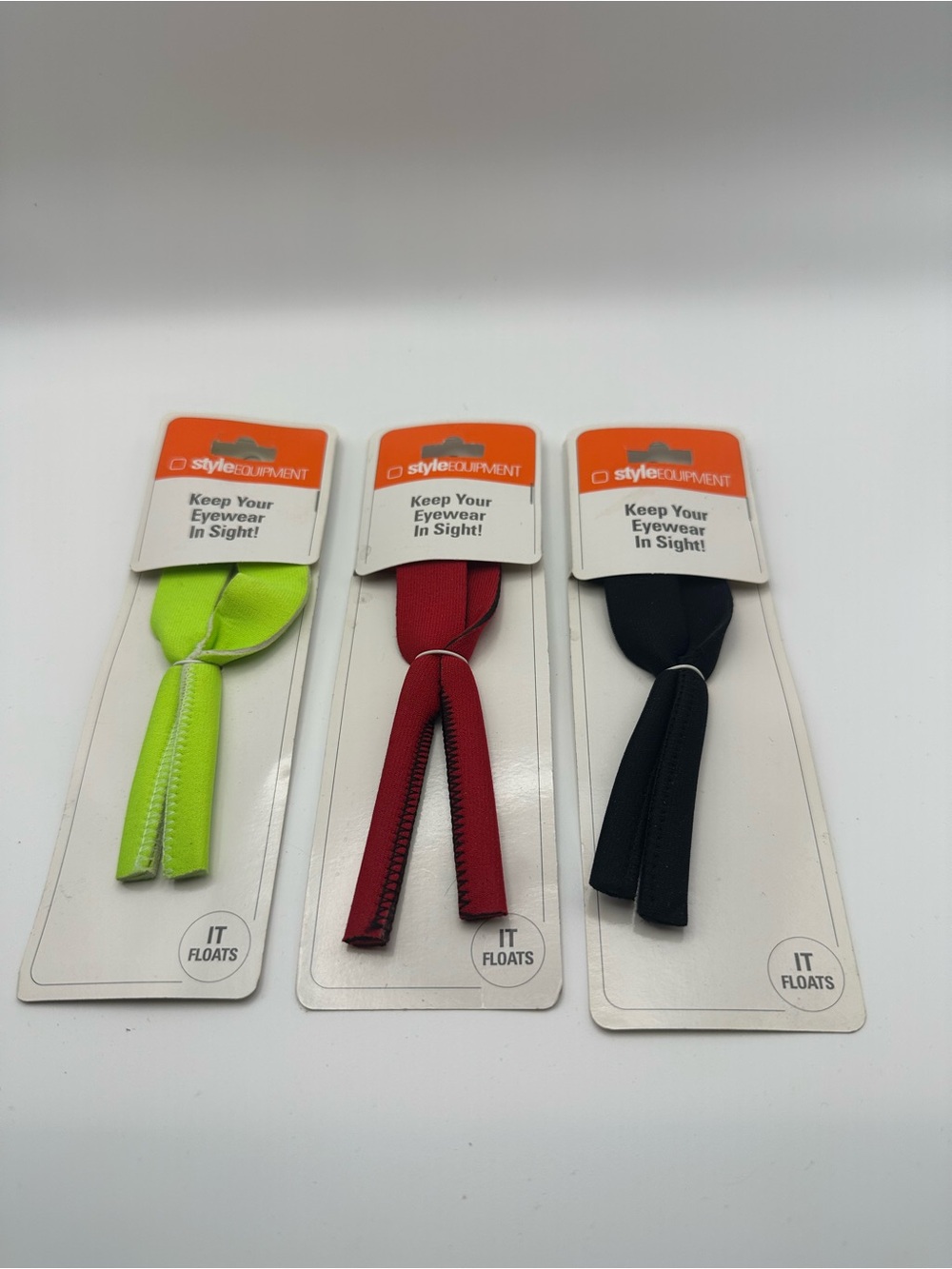 Equipment  Floating Eyewear Straps - Lime, Red, Black
G1001